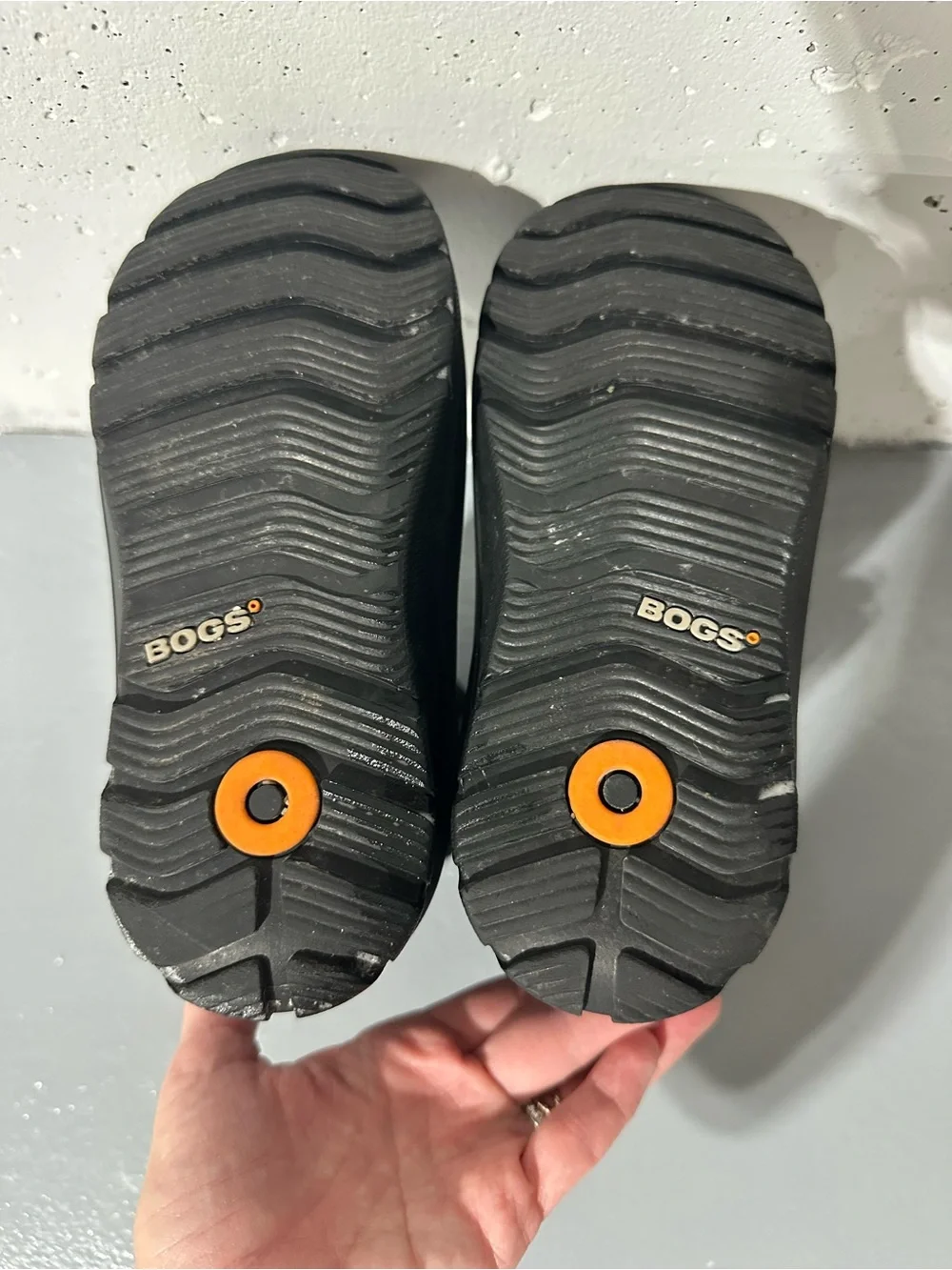 Bogs Kids Black Tall Waterproof Handle Boots